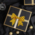 12 Yards Bumble Bee Wired Edge Ribbon, Yellow Craft Ribbons for Floral Hanging Ornaments, Home Decoration