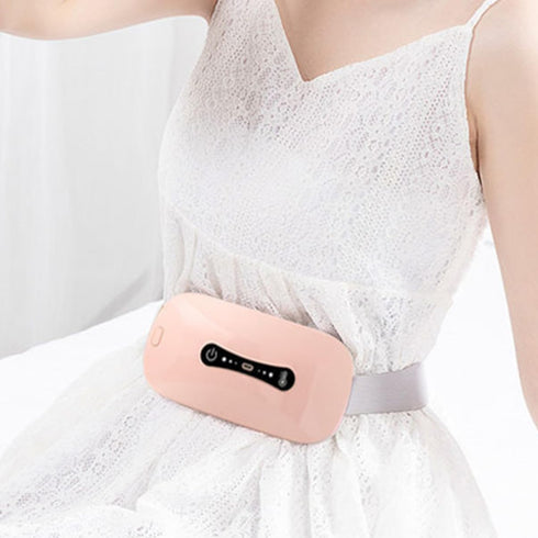 Menstrual Heating Pad Fast Heating and Massage Function Portable Elastic Waist Belt for Cramps and Lower for Women