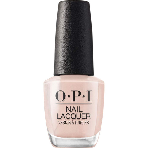 OPI Nail Lacquer Nail Polish, Sheer Light Nude Shimmer, Vegan, Fast Drying, Chip Resistant