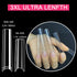 No C Curve 3XL Long Square Nail Tips for Acrylic Nails, SWETIDY 360PCS Clear False Nails with Case