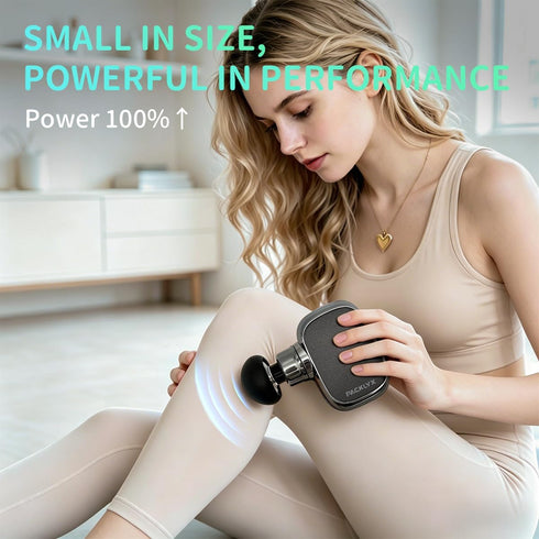 Packlyx 10mm Mini Massage Gun Deep Tissue, Handheld Muscle Massager for Pain Relief and Full Body Relaxation