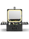 Qislee Makeup Box with Detachable Lighted Mirror, Waterproof Travel Case, Cosmetic Organizer with Adjustable Dividers