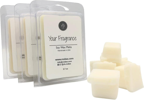 Soy Wax Melts, Fraser Fir Scented, 3 Packs, 6 Cubes & 2.50 oz each, Non-Toxic, Handmade in USA