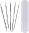 Pimple Popper Tool Kit, 5 Pcs Blackhead Remover Tool for Face, Stainless Steel Extraction Set