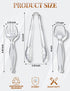 LSLYHTC Set 8 16 16 Plastic Serving Utensils, Clear Serving Spoons Including Disposable Plastic Tongs Spoons and Forks