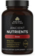 Ancient Nutrition Iron Supplement - 30 Capsules, 18mg per Serving, Supports Response to Fatigue and Stress