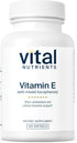 Vital Nutrients Vitamin E with Mixed Tocopherols | Antioxidant Support for Cardiovascular Health | 100 Softgels