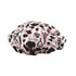 Reusable Nylon Shower Cap & Bath Cap - Oversized Waterproof Shower Caps for All Hair Lengths, Terry Lining