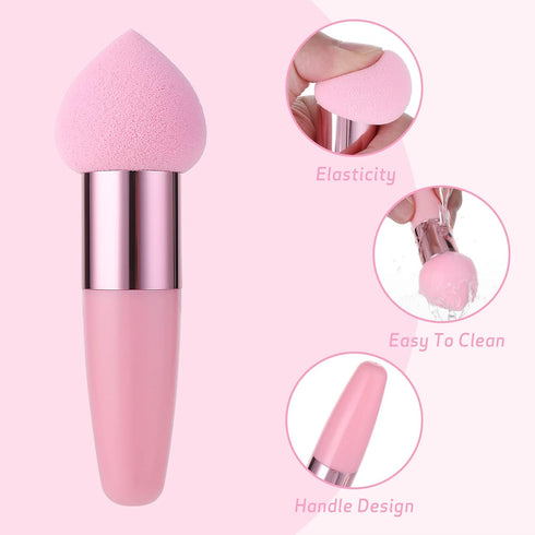 Sibba 3 PCS Makeup Sponges, Foundation Beauty Blender, Wet and Dry Applicator, Cosmetic Concealer Face Brush