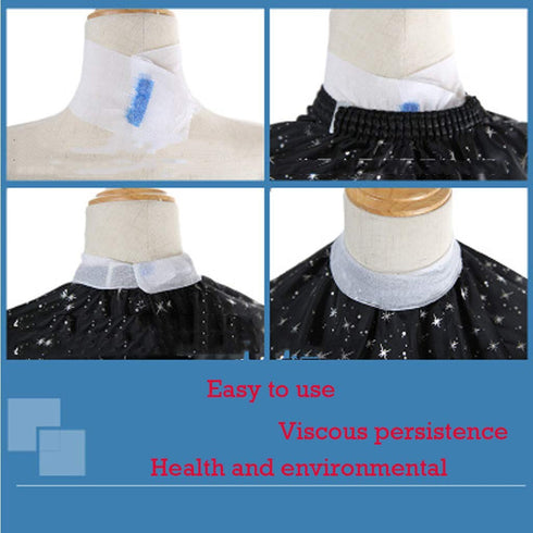 White Haircutting Strips, Stretchy Neck Band for Hair Removal and Waxing, Barber Shop Accessories
