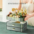MIUOPUR Makeup Organizer with Stackable Drawers, Ideal for Desk and Dresser Countertops, Green
