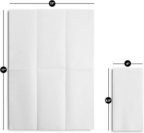 Disposable Linen-Feel Guest Towels (Pack of 50, 12" x 17") - Soft Absorbent Paper Napkins for Bathroom, Party, Wedding