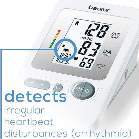 Beurer BM26 Upper Arm Blood Pressure Monitor - Large Cuff, Automatic & Digital, Home Use BP Machine