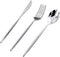Rubtlamp 90Pcs Silver Plastic Silverware, Heavy Duty Plastic Cutlery Set Includes 30 Plastic Silver Knives, 60 Plastic