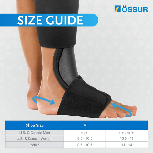 Össur Airform Night Splint for Plantar Fasciitis & Heel Pain Relief, Adjustable Support for Men & Women