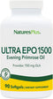 Natures Plus Ultra EPO 1500 mg Evening Primrose Oil, 90 Softgels - Gluten-Free, 90 Servings