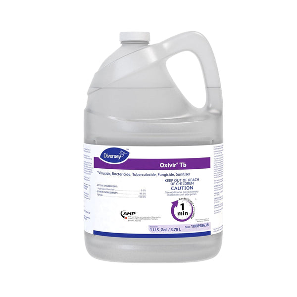 Oxivir Diversey 100898636 Tb One-Step Disinfectant Cleaner - Hospital Grade Accelerated Hydrogen Peroxide, 1-Gallon