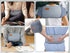 3 in 1 Hot Water Bottle Pouch with Waist Cover, Eye Mask + Funnel for Pain Relief - Warm Water Bag