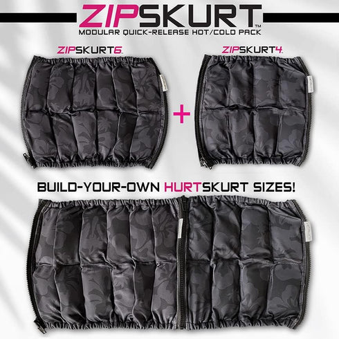 HurtSkurt ZipSkurt4 Therapy Compression Gel Sleeve, Adjustable Zipper Lock for Hand, Wrist, Forearm, Foot, Ankle Pain