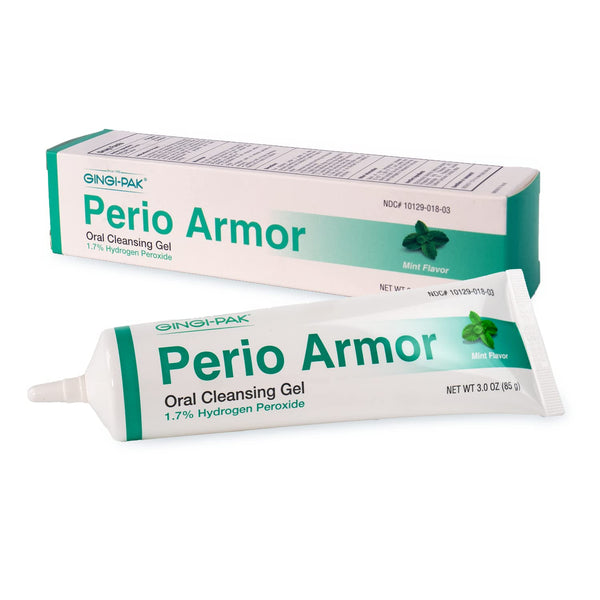 Perio Armor 1.7% HP Oral Cleansing Gel, 3 oz Mint for Healthy Gums and Whitening Treatment