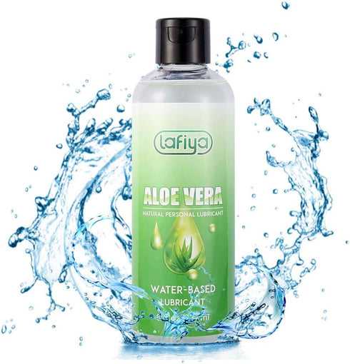 LAFIYA 8 oz- Aloe Personal Lubricant, Organic Water Based Long Lasting Lube for Sex, Sexual Lubricant for Sensitive