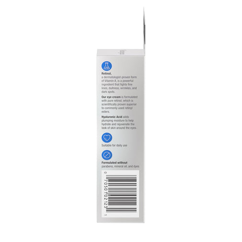 Neutrogena Rapid Wrinkle Repair Retinol Eye Cream, 0.5 fl. oz. for Dark Circles & Fine Lines