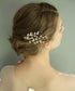 Wedding Bridal Rose Gold Hair Accessories - Crystal Hair Comb, Rhinestone Headpiece (rose gold)