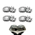 Shaver Replacement Blades for Skull Shaver Pitbull, Replacement Heads for Gold/Silver/Platinum Pro (4 Blades)