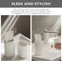 Portable Toothbrush Travel Case, Plastic Holder and Toothpaste Cover, Compact Storage Container for School Camping