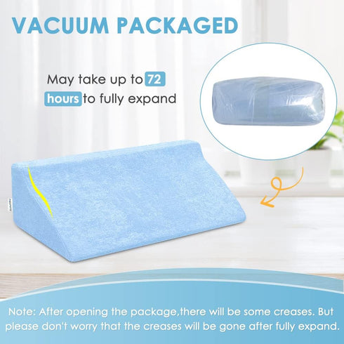 Wedge Pillow for Side Sleeping Positioning Wedges for Bed Sores Turning Medical Rolling Pillow for Elderly Waterproof