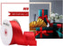 1-1/2" Wide Double Faced Red Polyester Satin Ribbon for Crafts, Gift Wrapping, Bow Making, Party Decoration (25 Yards)