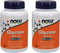 Now Foods Glycine 1000 mg, 2 Pack of 100 VegiCapsules