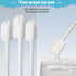 100 Pcs Baby Oral Cleaner Tongue Cleaner Toothbrush with 3 Finger Toothbrush for Newborn Baby Mouth Cleaning
