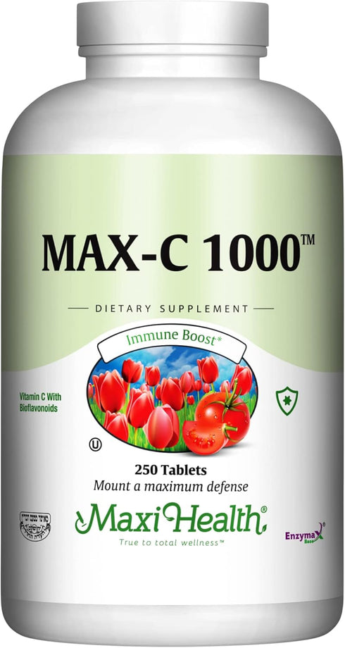 1000 mg Vitamin C - Ultra High Absorption Formula, Gluten Free Kosher Dietary Non-GMO Supplement for Immune Support,