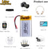 Liter Energy 3.7V 600mAh Lipo Rechargeable Lithium Polymer Battery 802035 with JST Connector