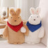 SKUZA Hot Water Bottle, Winter Rabbit Hot Water Bottle Cover Explosion-Proof Plush Fabrics Warm Water Bag Removable