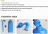 500ML Colostomy Bag Cleaning Tool, Reusable Plastic Cleaning Bottle for Stoma Bags, Colostomy Supplies, Blue