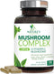 Mushroom Supplement - 10 Mushroom Complex Blend for Memory, Focus, Immune Health Support - 120 Count