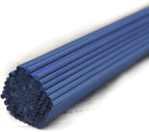 Ougual 50 Pieces Fiber Reed Diffuser Replacement Refill Sticks for Aroma Fragrance (Blue,