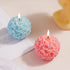 T-shin Candle,380G Rose Ball Shaped Aesthetic Scented Handmade Spherical Rose Flower Soy Wax Aroma Art Decorative