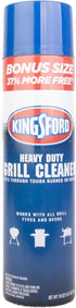 Kingsford Grill Cleaner Aerosol Spray 19oz, Quick Clean BBQ Grill Cleaning Accessories for Barbeque Grills