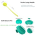 Silicone Body Scrubber & Scalp Massager, Long Handle Back Brush for Shower and Exfoliating
