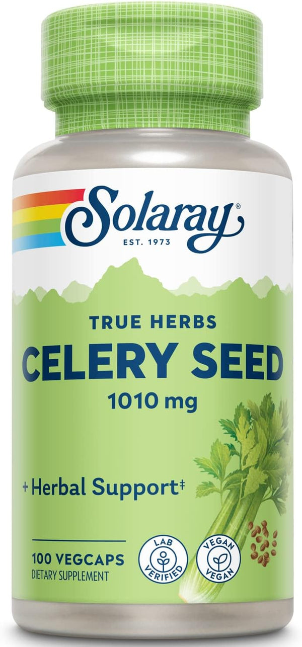 Solaray Celery Seed, 505 mg, 100 Vegetarian Capsules