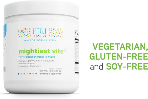 DAVINCI Little Mightiest Vite with Probiotics and Prebiotics - Supports Immune System, Gut Health, and Healthy Brain -