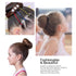 Kitjans 2PCS Large Hair Bun Maker, 3.5 Inch Black Ring Style Donut Shaper for Thick and Long Hair