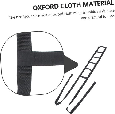 Oxford Cloth Bed Ladder for Elderly - Easy Storage Aid