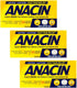 Anacin Fast Pain Relief Aspirin Tablets, 300 Tablets (Pack of 3)