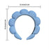 2 Pack Sponge Spa Makeup Headband - Puffy Skincare Headbands for Women Face Washing and Shower (Pink, Blue)