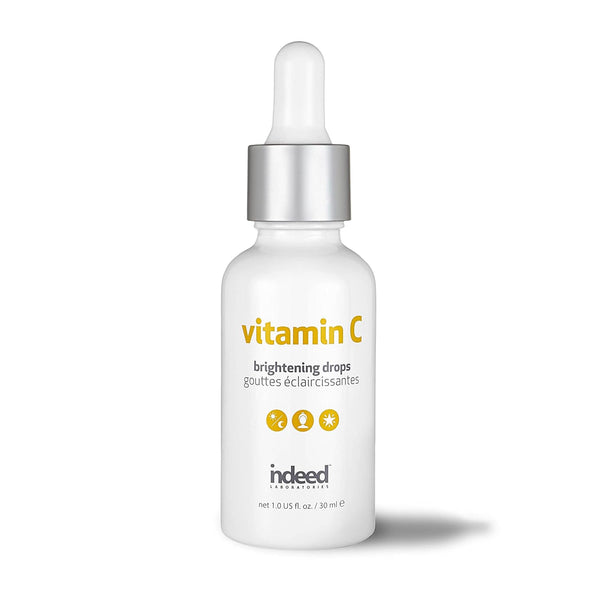 INDEED LABS Vitamin C Brightening Drops, Lightweight Facial Serum with Hyaluronic Acid