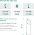 COOLJOB Small Reusable Rubber Dishwashing Gloves, Non-Slip Grippy Long Kitchen & Bathroom Gloves, Mint Green, 1 Pair